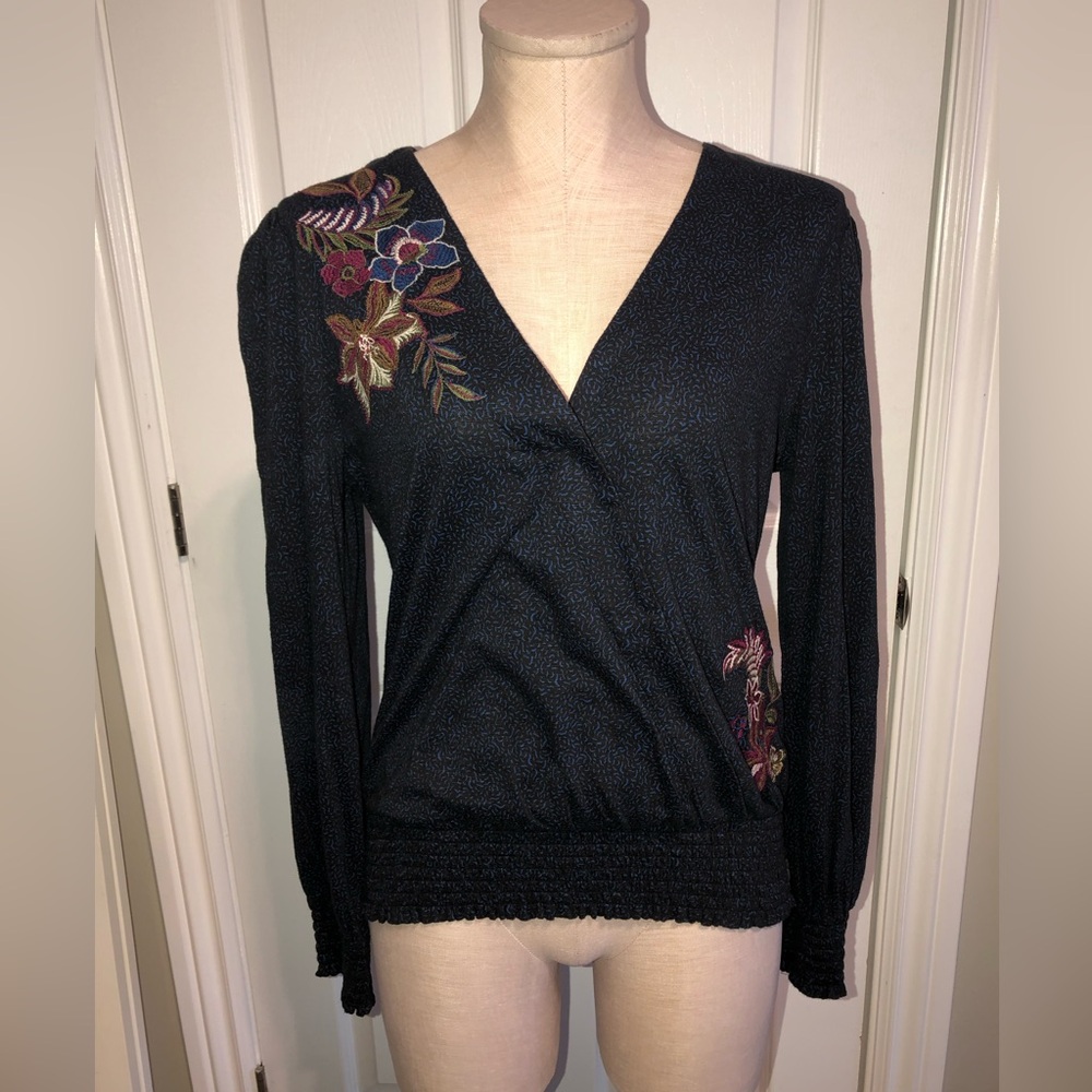 Fat Face Embroidered Dotted Blouse